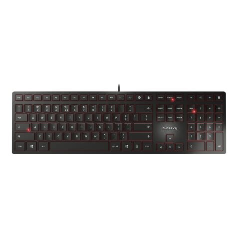 CHERRY KC 6000 Slim clavier Universel USB Anglais américain Noir