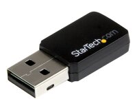 StarTech.com Mini adaptateur USB 2.0 réseau sans fil AC600 double bande - Clé USB WiFi 802.11ac 1T1R