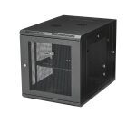 StarTech.com Armoire Réseau Murale à 4 Montants 12U avec Étagère 1U, Armoire Serveur Murale 19" à Charnières pour Équipement IT/AV/Électronique/Ordinateur, Armoire Rack Ventilée Flexible
