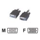 MCL Cable SVGA HD15 Male/Female 2m câble VGA VGA (D-Sub) Gris