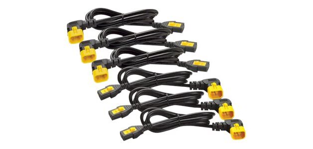 APC NetShelter - Kit cordon d'alimentation - Connecteurs à 90° - 1,83m