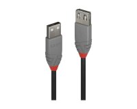 Lindy 36705 câble USB USB 2.0 5 m USB A Noir, Gris