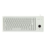 CHERRY G84-4400 TRACKBALL KEYBOARD Clavier filaire miniature, trackball, USB, gris clair, AZERTY - FR