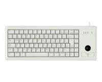 CHERRY G84-4400 TRACKBALL KEYBOARD Clavier filaire miniature, trackball, USB, gris clair, AZERTY - FR