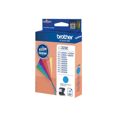 Brother LC-223C cartouche d'encre 1 pièce(s) Original Cyan