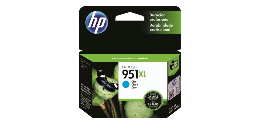 HP 951XL cartouche d'encre cyan grande capacité authentique