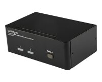 StarTech.com Commutateur KVM 2 Ports DisplayPort, USB et Audio - Switch KVM - 2560x1600