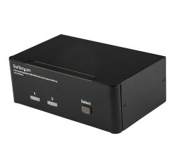 StarTech.com Commutateur KVM 2 Ports DisplayPort, USB et Audio - Switch KVM - 2560x1600