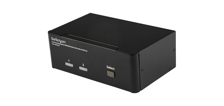 StarTech.com Commutateur KVM 2 Ports DisplayPort, USB et Audio - Switch KVM - 2560x1600