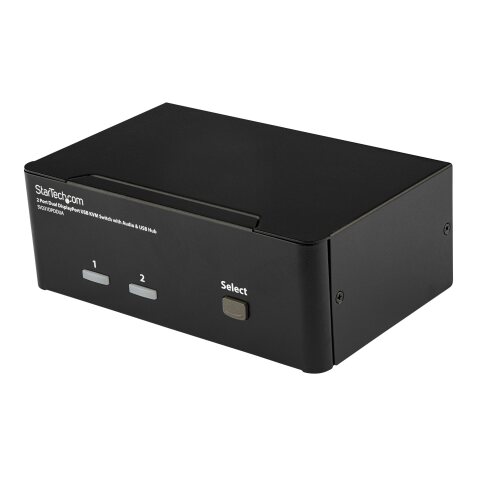 StarTech.com Commutateur KVM 2 Ports DisplayPort, USB et Audio - Switch KVM - 2560x1600