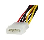 StarTech.com Câble adaptateur d'alimentation interne LP4 (4 broches) - Mâle vers 2x SATA femelle - 30 cm