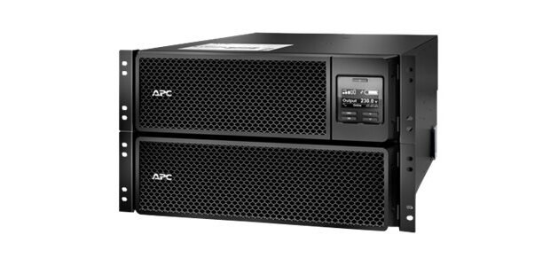 APC Smart-UPS On-Line SRT8KRMXLI - 8kW/VA, 6x C13 + 4x C19 + sortie monophasée câblée, montable en rack, NMC intégré