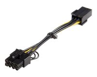 StarTech.com Câble adaptateur d'alimentation PCI Express à 6 broches vers 8 broches de 15 cm - F/M