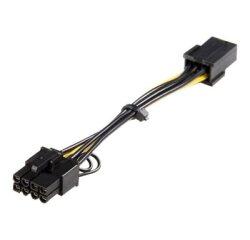 StarTech.com Câble adaptateur d'alimentation PCI Express à 6 broches vers 8 broches de 15 cm - F/M