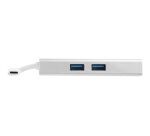 StarTech.com Adaptateur Multiport USB-C - Mini Station d'Accueil USB-C avec 4K HDMI - 60W PD Pass-Through, GbE, 2pt USB-A 3.0 Hub - Mini Dock USB Type-C pour Ordinateur Portable - Blanc