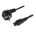 StarTech.com Câble d'Alimentation en Trèfle (PC Portable) 2 m - Schuko CEE7 vers IEC 320 C5 (Tripolaire)