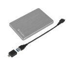 Verbatim Disque dur portable mince Store ?n? Go ALU 2 To gris