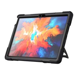 DLH Coque renforcee avec bandouliere, poignee rotative et pied support pour Lenovo Tab P11 Pro 11.5" (ZA7R, ZA7X, TB-J606, TB-J606F, TB-J606X..)