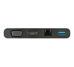 StarTech.com Adaptateur Multiport USB-C avec HDMI, VGA, Gigabit Ethernet & USB 3.0 - Mini Dock USB-C vers 4K HDMI ou 1080p VGA - Station d'Accueil pour PC/Ordinateur Portable USB-C