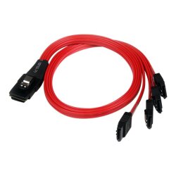 StarTech.com Câble inversé SFF-8087 vers 4 SATA 50 cm - Mini SAS interne vers SATA