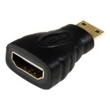 StarTech.com Adaptateur Mini HDMI vers HDMI - Convertisseur HDMI Haute Vitesse 4K - Adaptateur HDMI Haut Débit Ultra HD 4K 30Hz - HDMI 1.4 - Connecteurs Plaqués Or - Noir