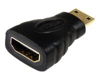 StarTech.com Adaptateur Mini HDMI vers HDMI - Convertisseur HDMI Haute Vitesse 4K - Adaptateur HDMI Haut Débit Ultra HD 4K 30Hz - HDMI 1.4 - Connecteurs Plaqués Or - Noir