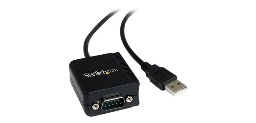 StarTech.com Câble Adaptateur de 1,8m à 1 Port FTDI USB vers Série RS232 avec Rétention COM, Adaptateur USB vers RS232 - Conforme TAA