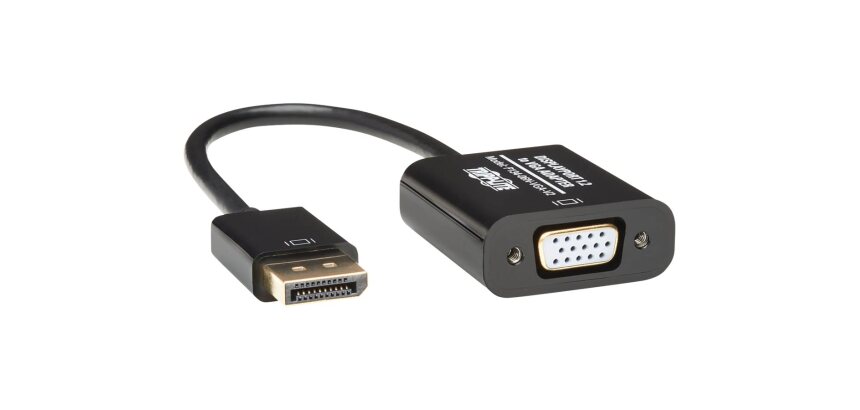 Tripp Lite P134-06N-VGA-V2 câble vidéo et adaptateur 0,15 m DisplayPort VGA (HD15) Noir