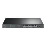 TP-Link TL-SG1218MP commutateur réseau Non-géré Gigabit Ethernet (10/100/1000) Connexion Ethernet, supportant l'alimentation via ce port (PoE) 1U Noir