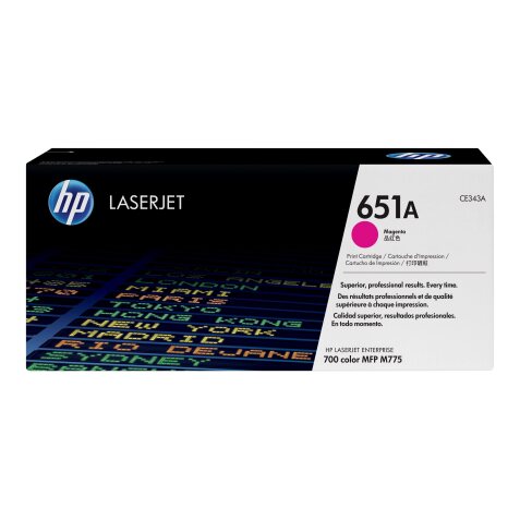 HP 651A toner LaserJet magenta authentique