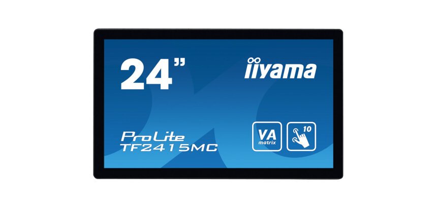 iiyama ProLite TF2415MC-B2 écran plat de PC 60,5 cm (23.8") 1920 x 1080 pixels Full HD LED Écran tactile Multi-utilisateur Noir
