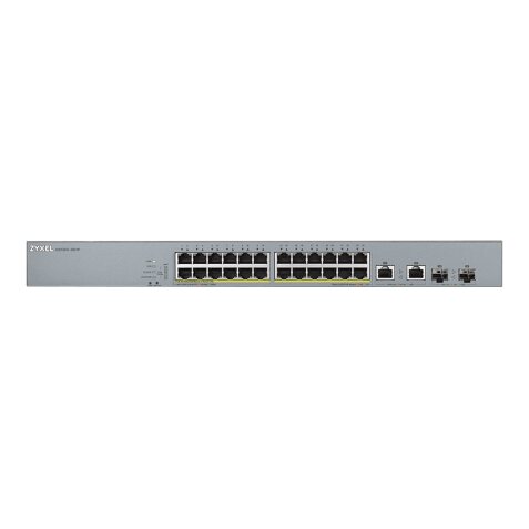 Zyxel GS1350-26HP-EU0101F commutateur réseau Géré L2 Gigabit Ethernet (10/100/1000) Connexion Ethernet, supportant l'alimentation via ce port (PoE) Gris