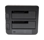 StarTech.com Station d'accueil USB 3.0 / eSATA pour 2 disques durs SATA III de 2,5 / 3,5 - Dock HDD / SSD avec UASP