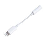 Câble téléphone portable Bbc Adaptateur Jack 3,5mm vers Lightning Blanc