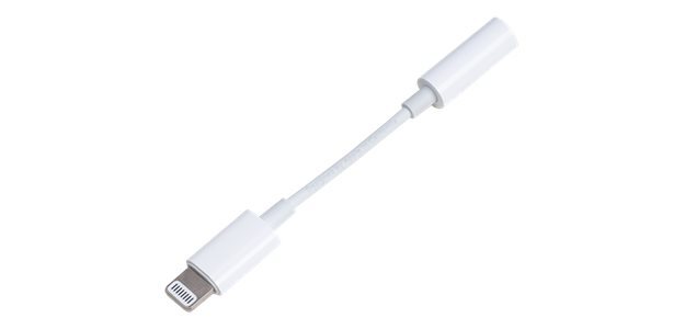 Câble téléphone portable Bbc Adaptateur Jack 3,5mm vers Lightning Blanc
