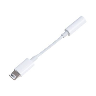 Câble téléphone portable Bbc Adaptateur Jack 3,5mm vers Lightning Blanc