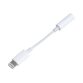 Câble téléphone portable Bbc Adaptateur Jack 3,5mm vers Lightning Blanc