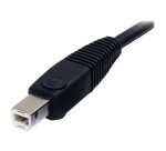 StarTech.com Câble de commutateur KVM DisplayPort USB 4 en 1 de 1,8 m avec audio et microphone