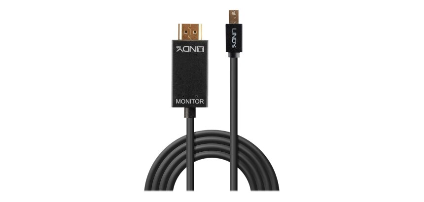 Lindy Câble adaptateur 3m Mini Display Port vers HDMI 4K30Hz