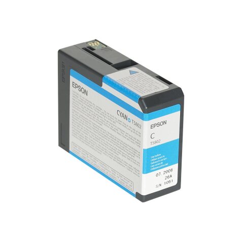 Epson T5802 - cyan - original - ink cartridge