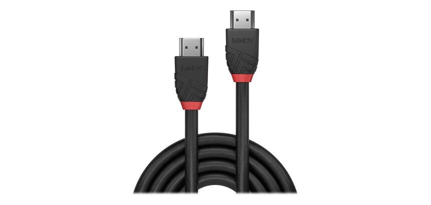 Lindy Câble HDMI High Speed, Black Line, 2m