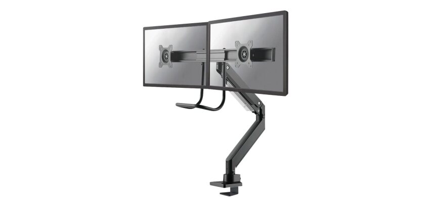 Neomounts NM-D775DXBLACK Support d'écran à fixer 10-32" - ressort à gaz - Topfix - arrêt 180°