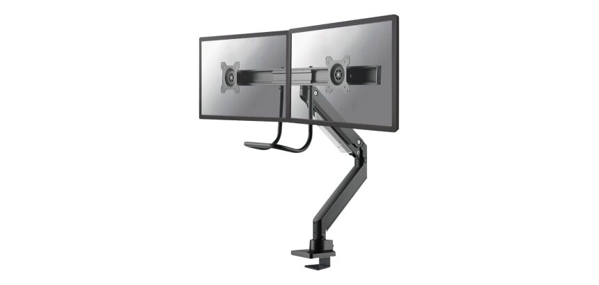 Neomounts NM-D775DXBLACK Support d'écran à fixer 10-32" - ressort à gaz - Topfix - arrêt 180°