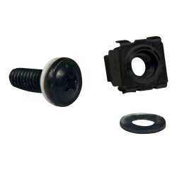 Tripp Lite Kit matériel à trous carrés SmartRack avec 50 vis et rondelles M6