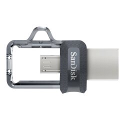 SanDisk 173384 lecteur USB flash 32 Go USB Type-A / Micro-USB Noir, Transparent