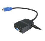 StarTech.com Câble répartiteur vidéo VGA alimenté par USB - 1x VGA (Mâle) vers 2x VGA (Femelle) - Noir