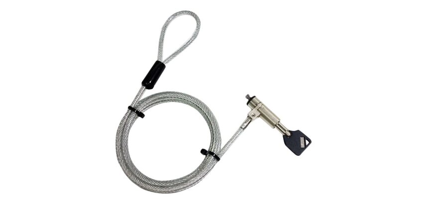 DLH CÂBLE DE SÉCURITÉ ANTIVOL NOBLE LOCKS WEDGE A CLÉ POUR ORDINATEUR PORTABLE DELL