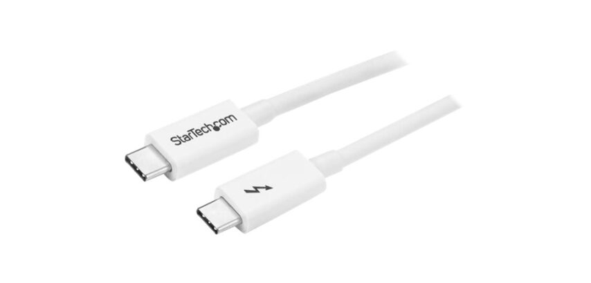 StarTech.com Câble Thunderbolt 3 Passif de 2 m, 20 Gbps, 100W PD, Vidéo 4K, Câble Thunderbolt, Compatible avec USB4/DP Alt Mode, Thunderbolt 4, USB 3.2/Type-C