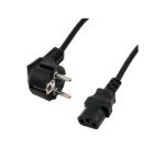 MCL Samar Schuko câble CEE7/4 noir IEC C13 COUPLEUR C13