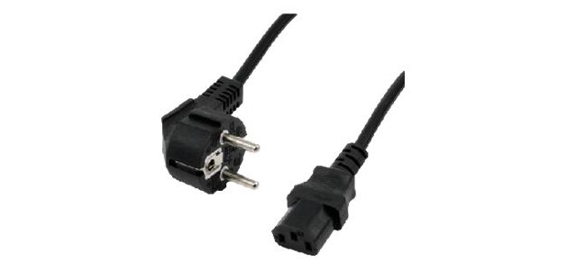 MCL Samar Schuko câble CEE7/4 noir IEC C13 COUPLEUR C13